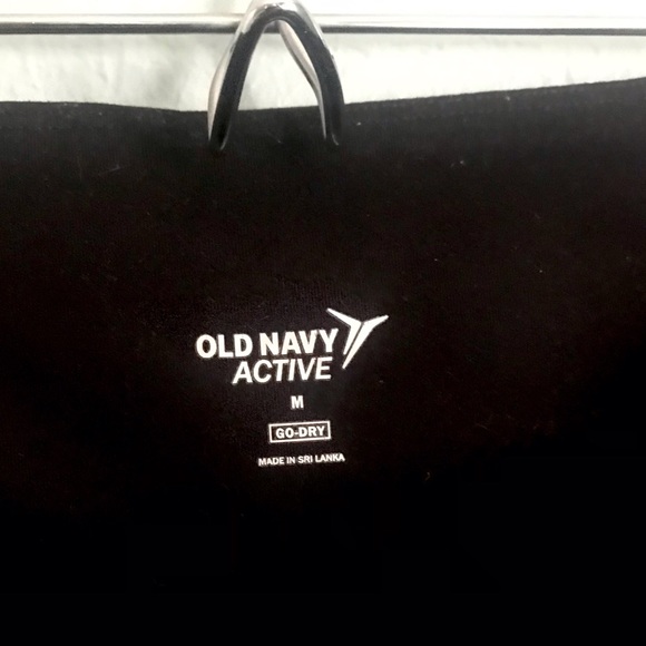 Active by Old Navy Black and Metallic Gold Leggings Full Length Size M - Picture 6 of 8